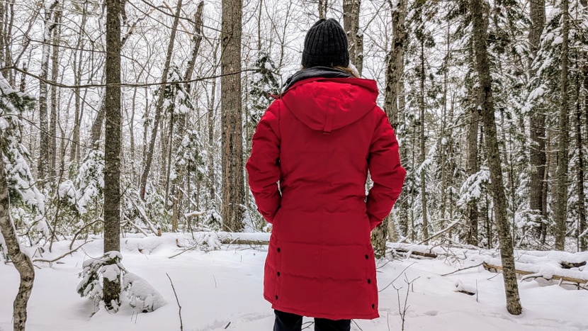 the trim cut of the canada goose shelburne creates one of the more...