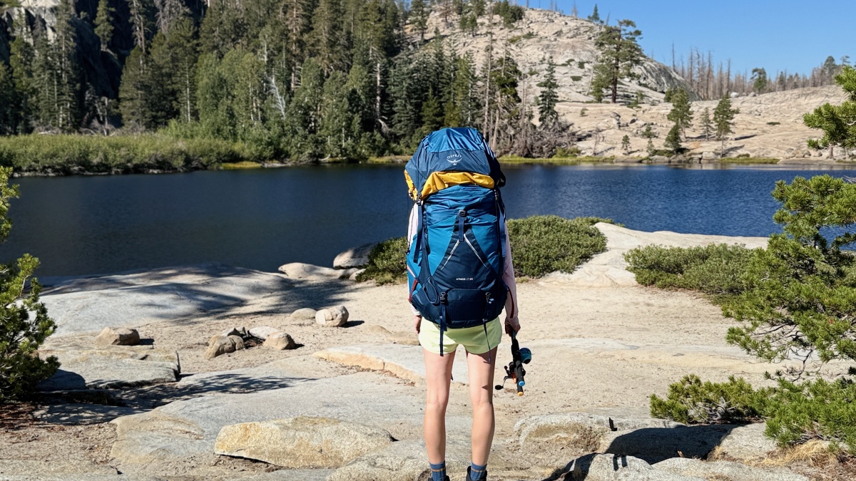 Climbing Gear Review (Tor McNamara counting all the fish she will catch in the high country above Lake Tahoe.)